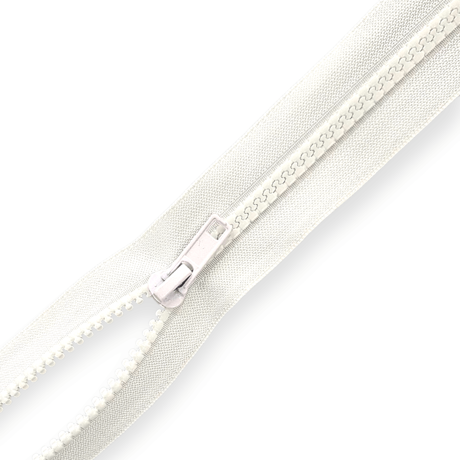 MHC WORLD Zips White Chunky Open End Zips 70cm