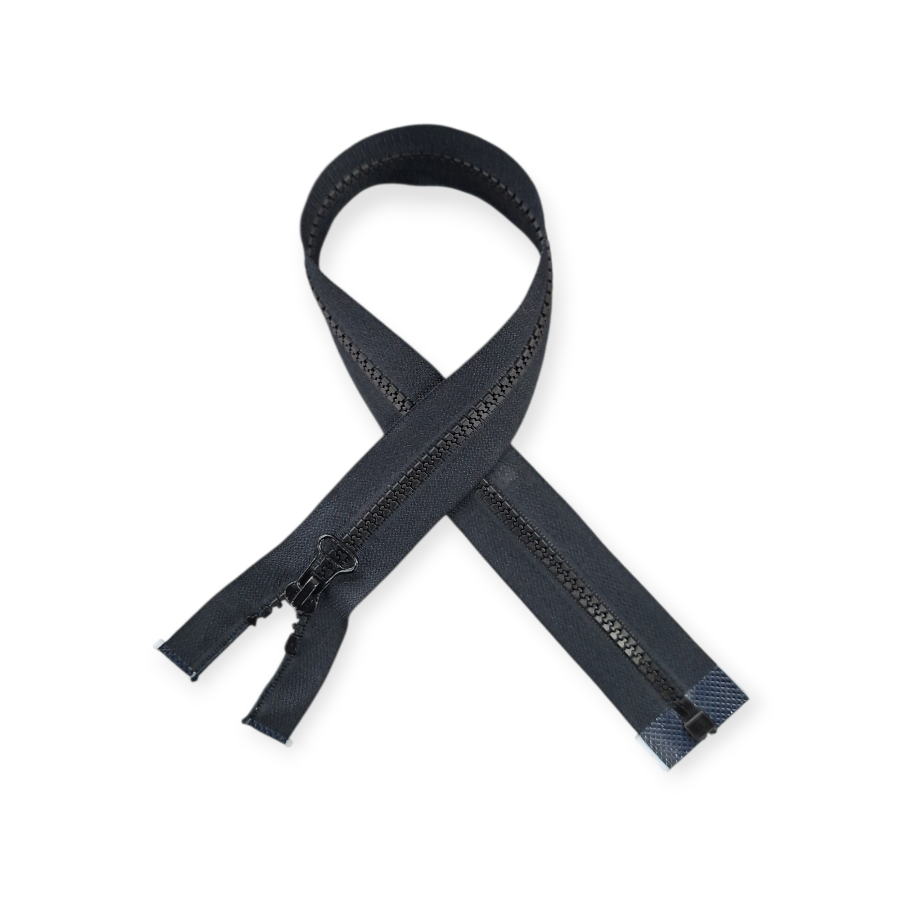 MHC Zips Black Chunky Open End Zip 45cm