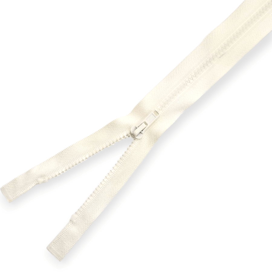 MHC Zips Cream Chunky Open End Zip 25cm