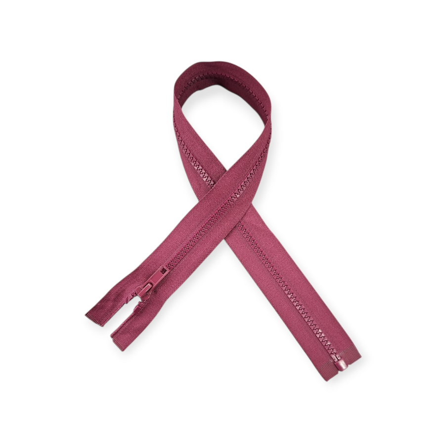 MHC Zips Maroon Chunky Open End Zip 45cm