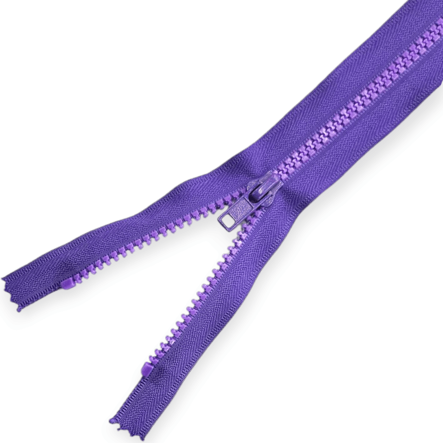 MHC Zips Purple Chunky Open End Zip 25cm