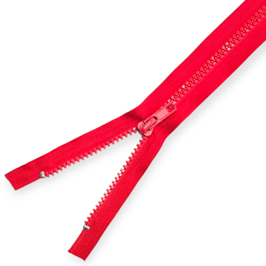 MHC Zips Red Chunky Open End Zip 25cm