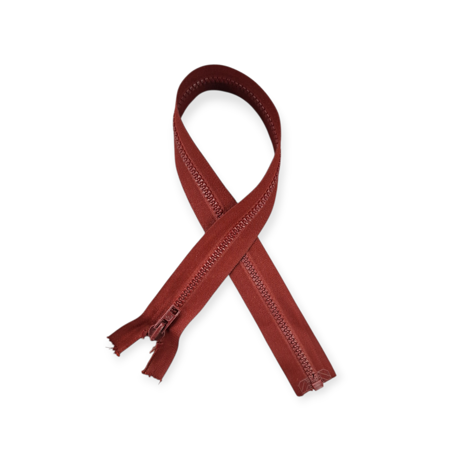 MHC Zips Rust Chunky Open End Zip 45cm