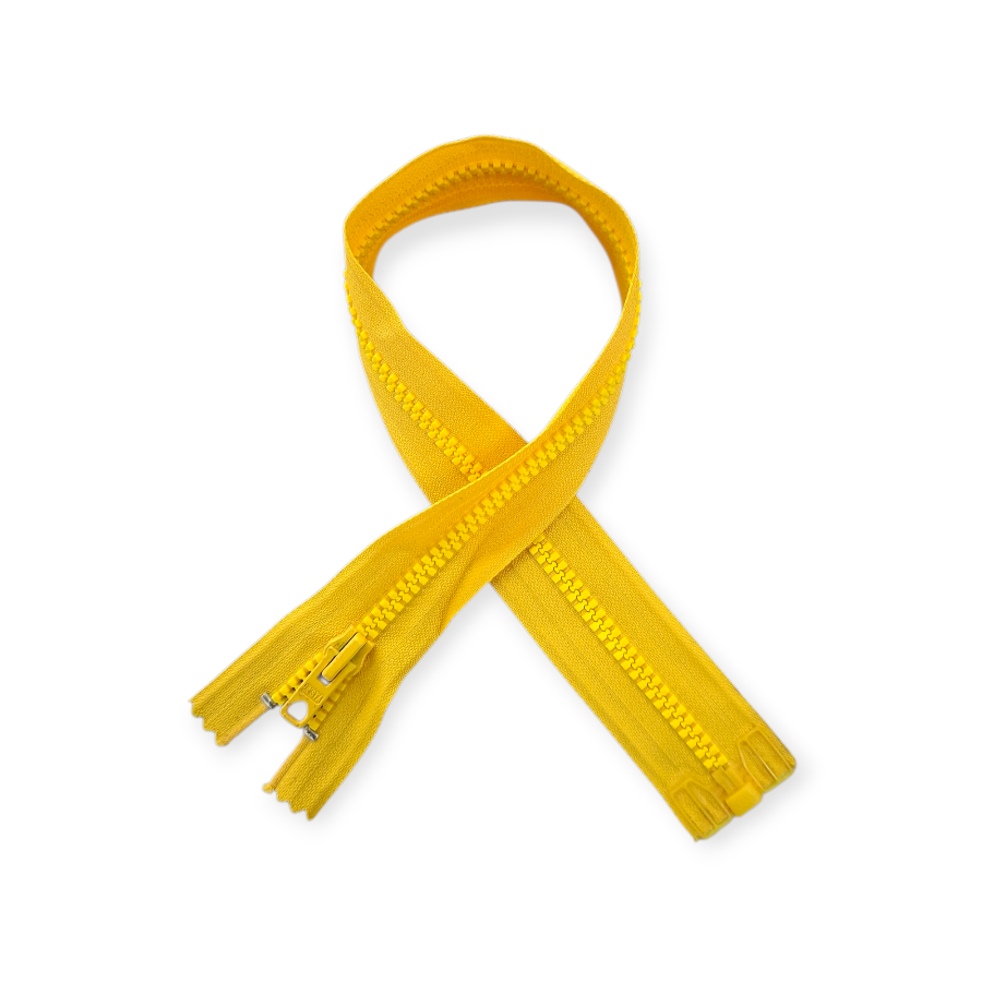 MHC Zips Yellow Chunky Open End Zip 45cm