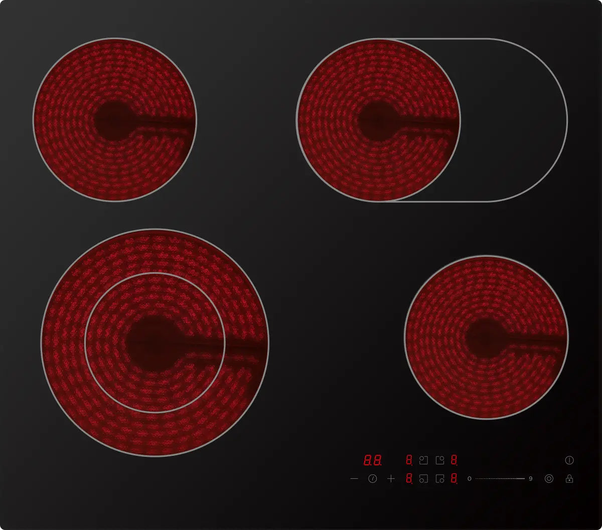 MIDEA Electric Hob Midea Black Ceramic Hob MC-6F6612R245