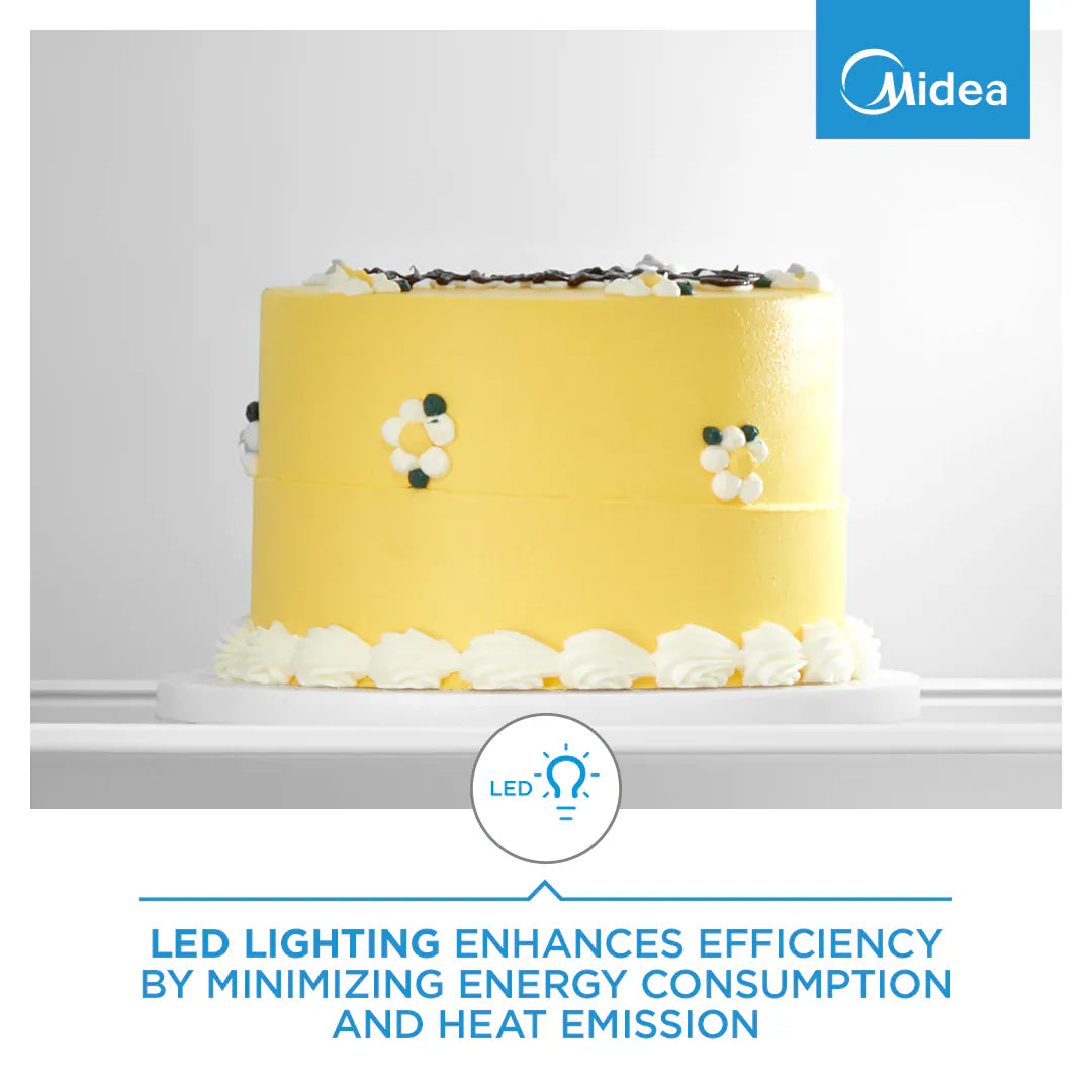 MIDEA Fridge/Freezer Midea HD-216FN-BLACK 173L Top Freezer Refrigerator