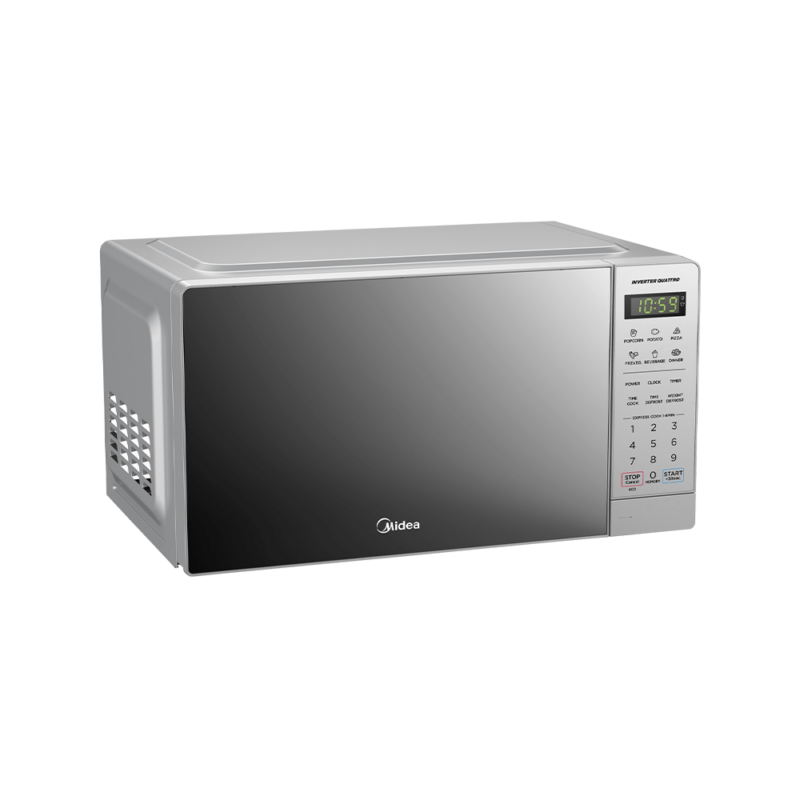 Midea Microwave Midea 20L Silver Digital Microwave EM20 (7819280449625)