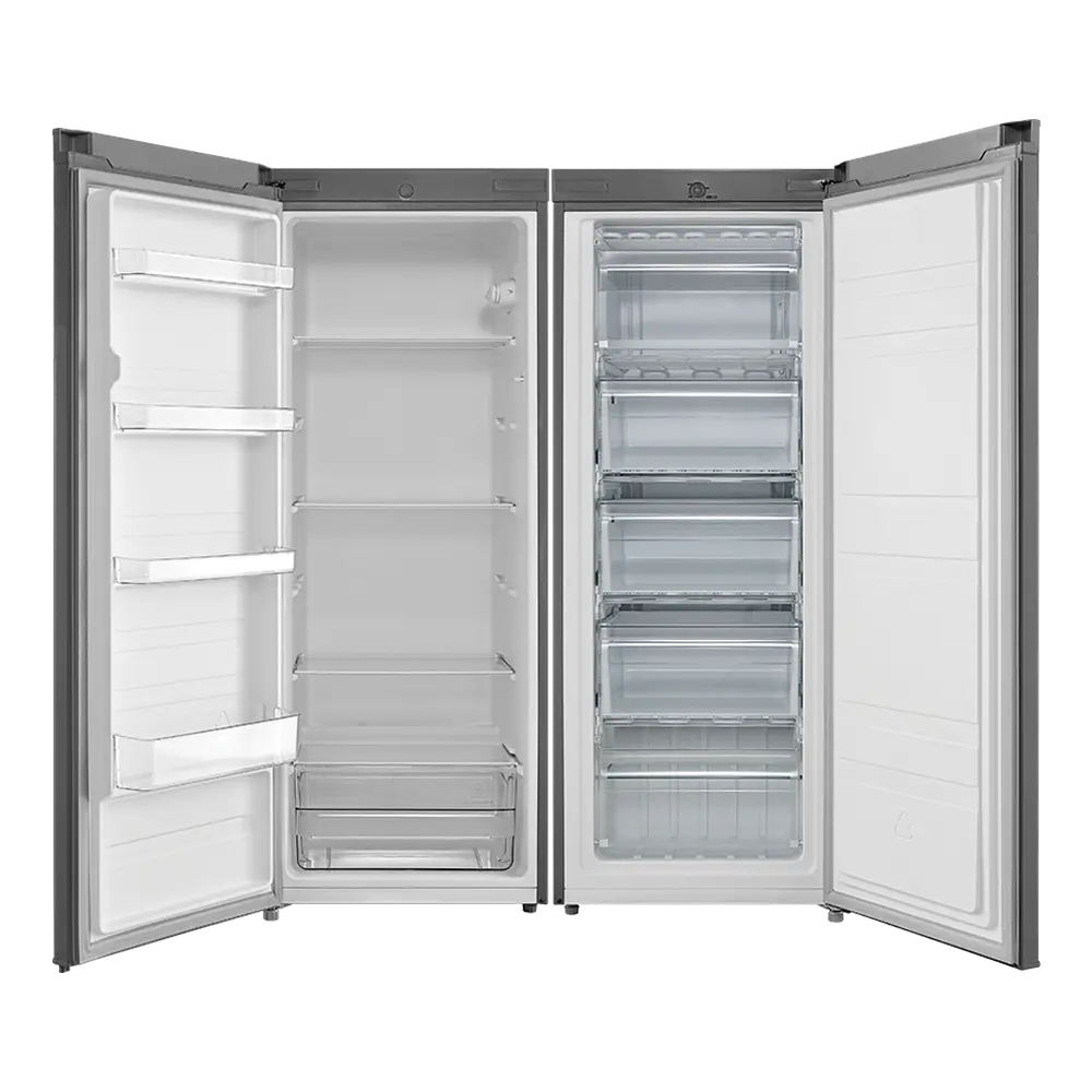 MIDEA Refrigerators Midea 231L Silver Upright Fridge HS-306LN