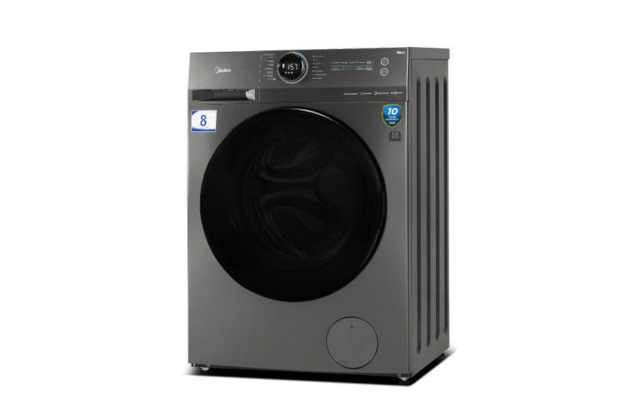 Midea Washing Machine Midea 8kg Titanium Front Loader Washing Machine MF200W80WB-T