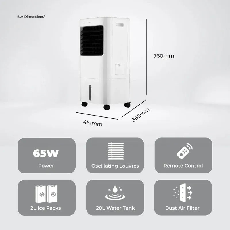 MILEX AIR COOLER Milex 20L Breeze Master MAC010