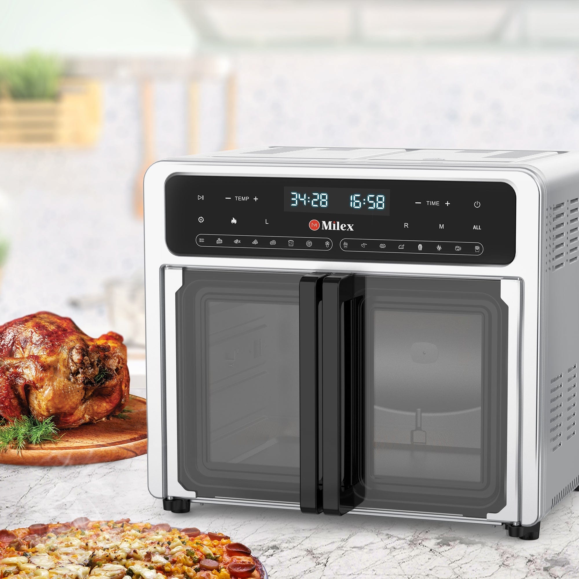 MILEX AIR FRYER Milex Deluxe Rotisserie Air Fryer 24L MFO001 (7308739248217)
