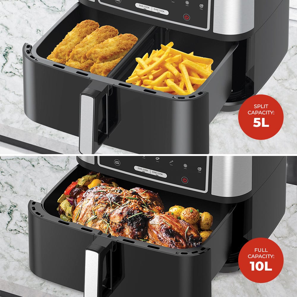 MILEX AIR FRYER Milex Dual Air Fryer 10L MDA004
