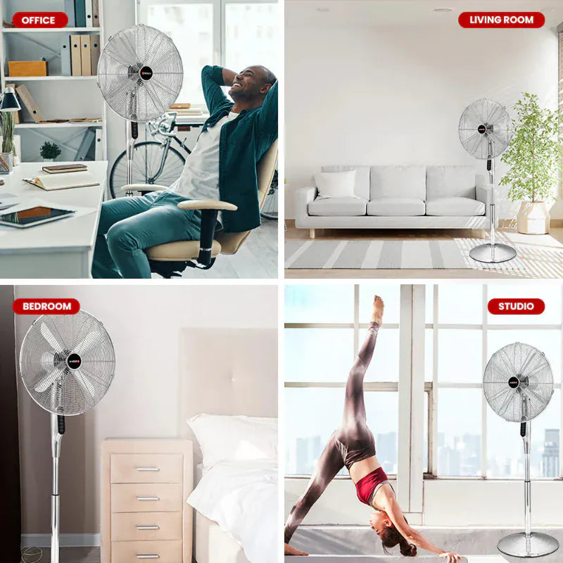 MILEX Fan Milex Pedestal  Fan SS MAF004 45CM