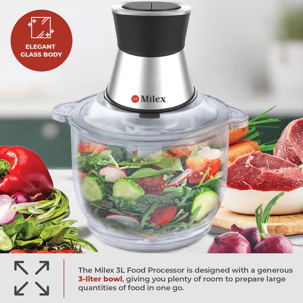 MILEX Food Processor Milex 3L Food Processor MFP003