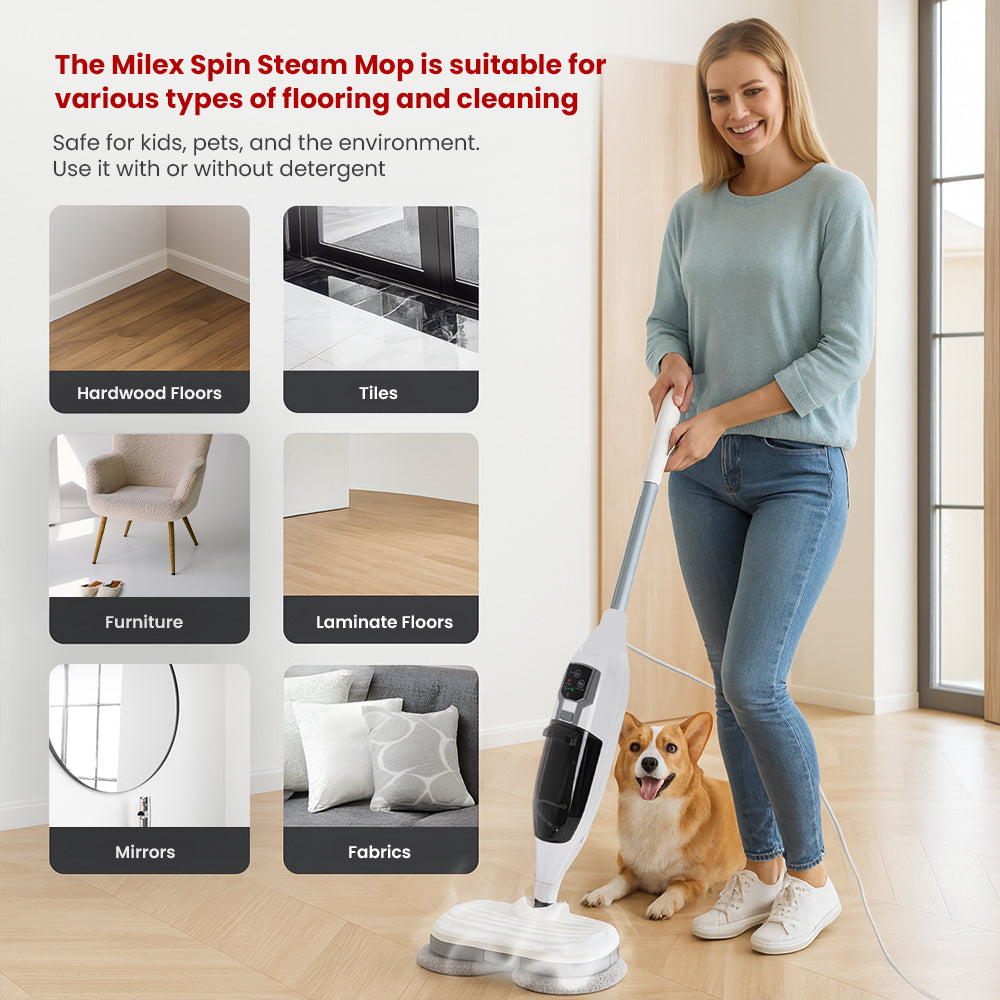 MILEX Vacuum Cleaner Milex Spin Steam Mop MSM100
