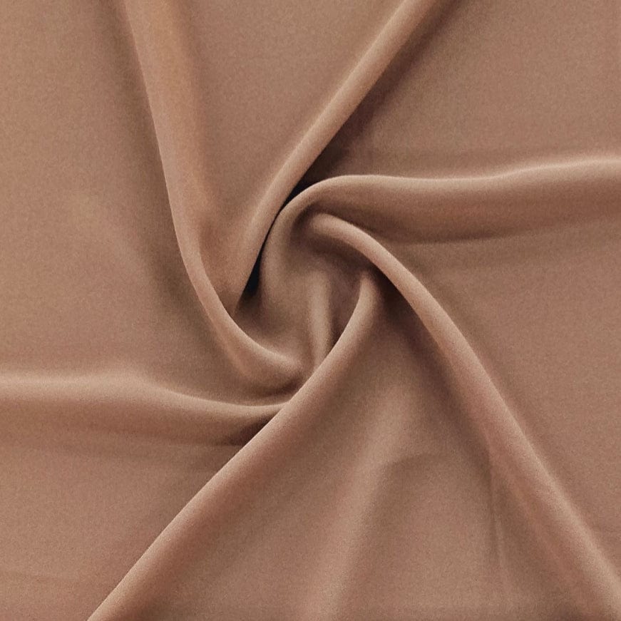 MILK GEORGETTE Dress Fabrics Espresso Milk Georgette 150CM