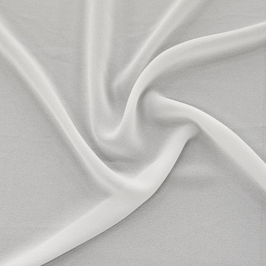 MILK GEORGETTE Dress Fabrics Ivory Milk Georgette 150CM