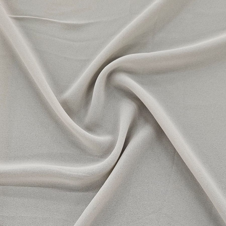 MILK GEORGETTE Dress Fabrics Silver Milk Georgette 150CM