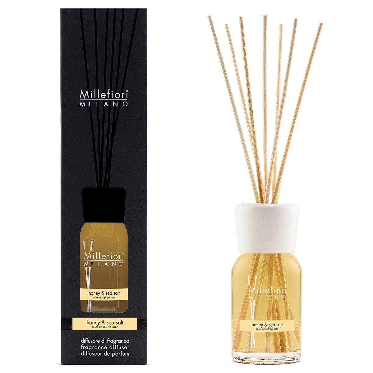 Millefiori Milano Bedroom Millefiori Milano Diffuser Honey & Sea Salt 100ml (7467866914905)