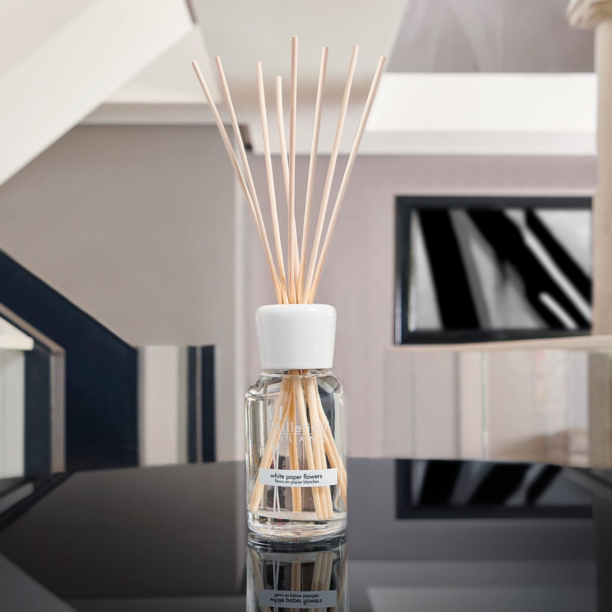 Millefiori Milano Bedroom Millefiori Milano Diffuser Reeds White Paper Flower 100ml (7467872354393)