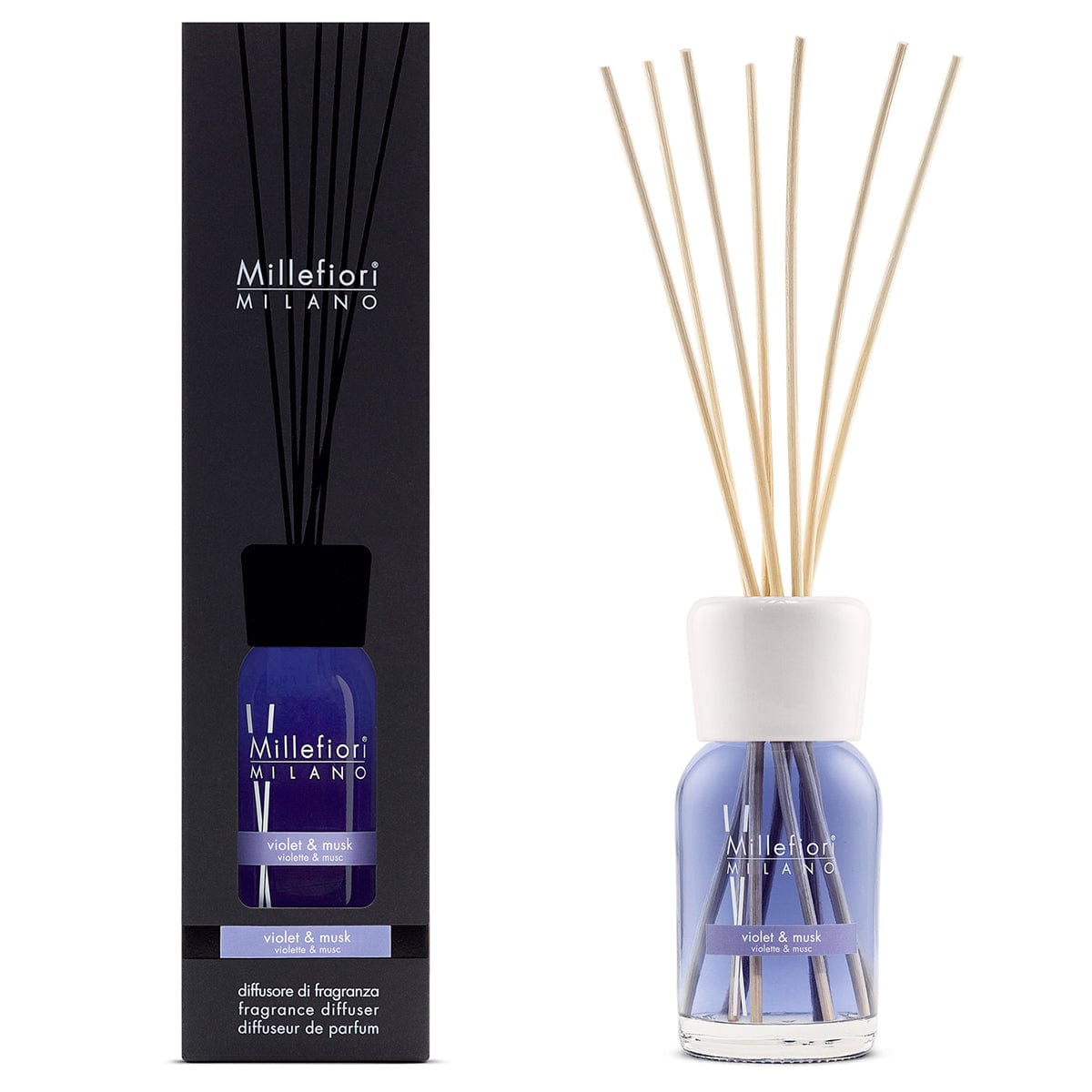 Millefiori Milano Bedroom Millefiori Milano Diffuser Violet & Musk 100ml (7467870224473)