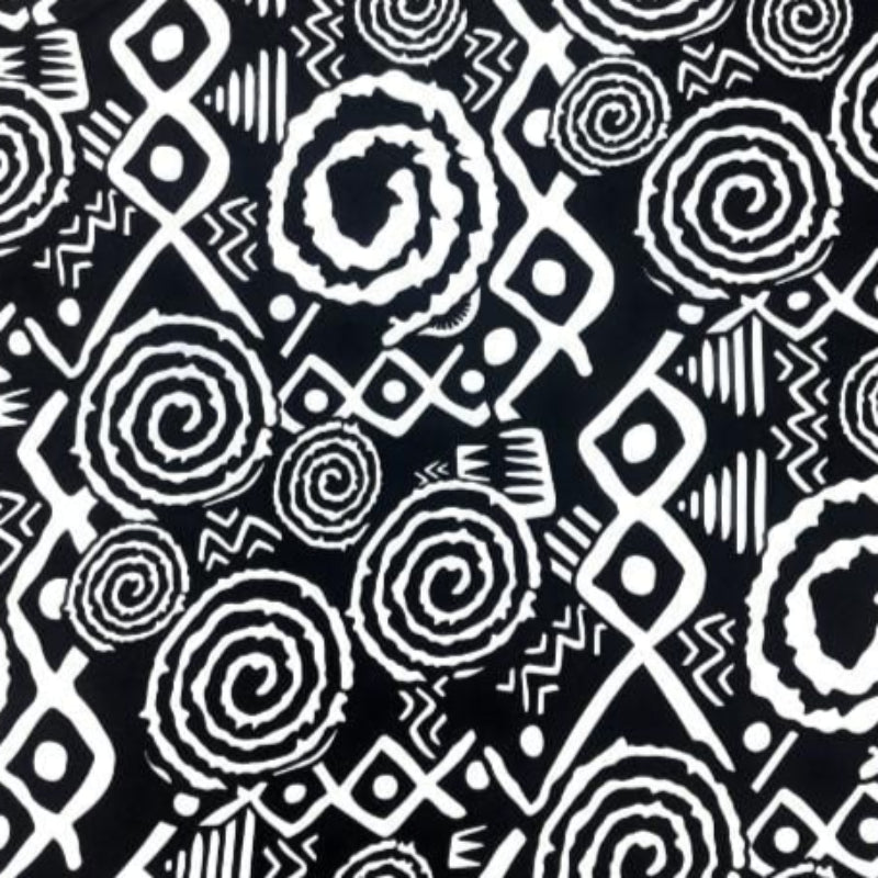 Mini Matt Mini Matt Printed Mini Matt Design 18 Black 150 cm (7819278188633)