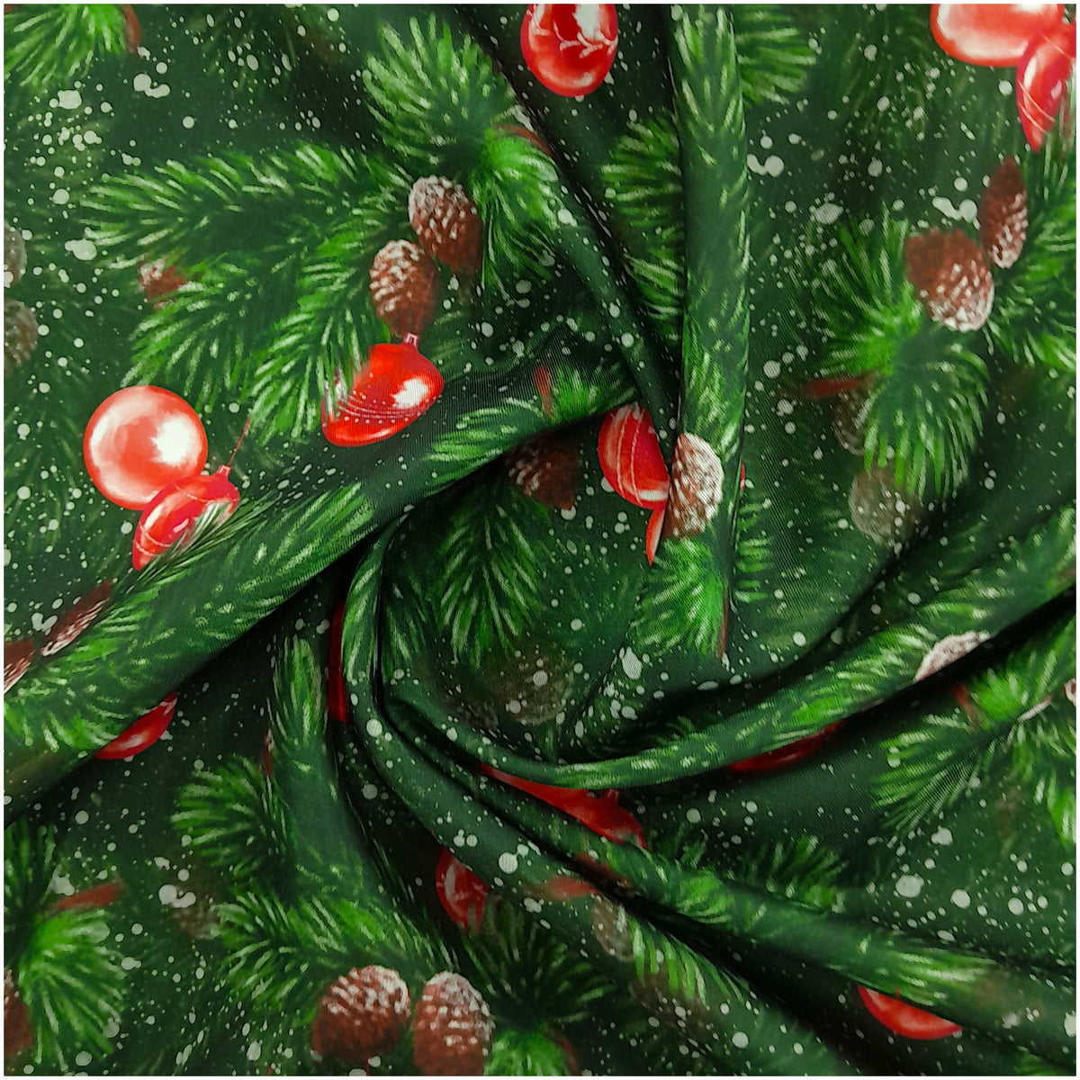 Printed Mini Matt Xmas Ornaments 140 cm