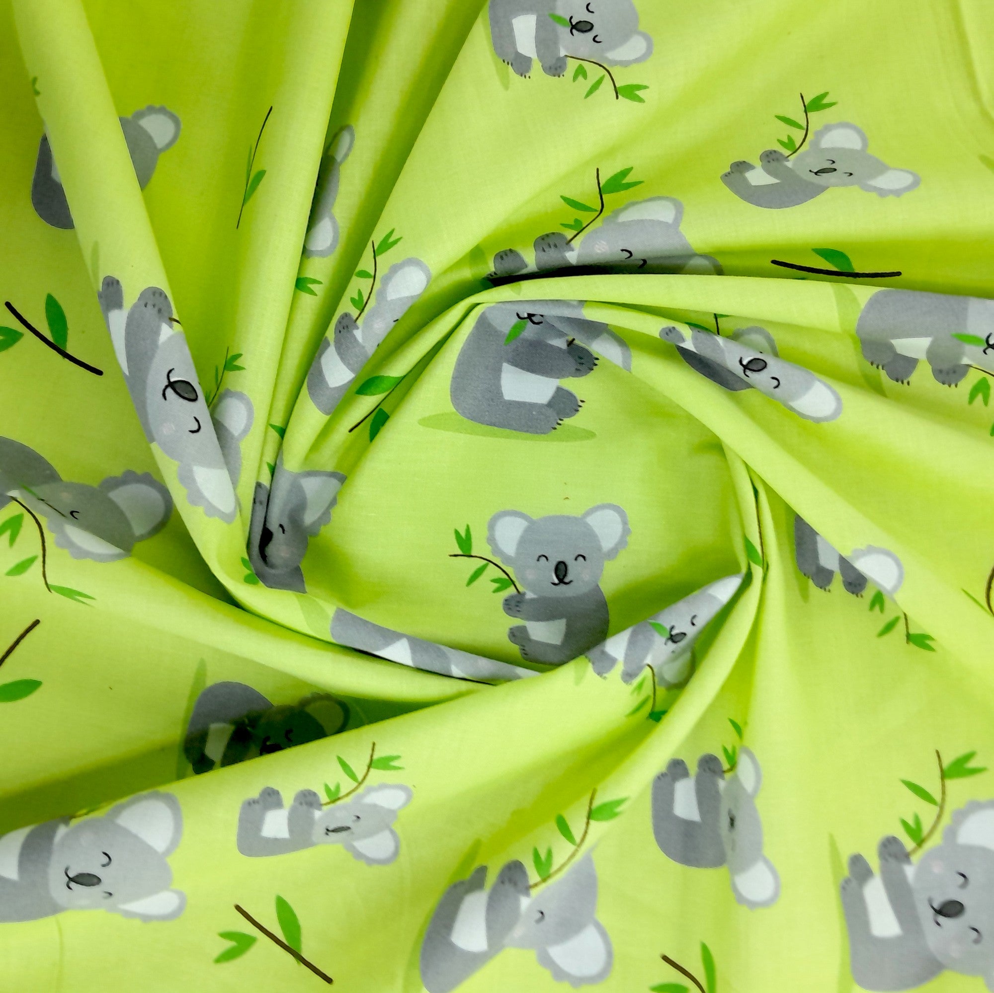 mishi k textiles Kids Fabrics 100% PTD Cotton Sheeting Koala Des 9. 140 cm