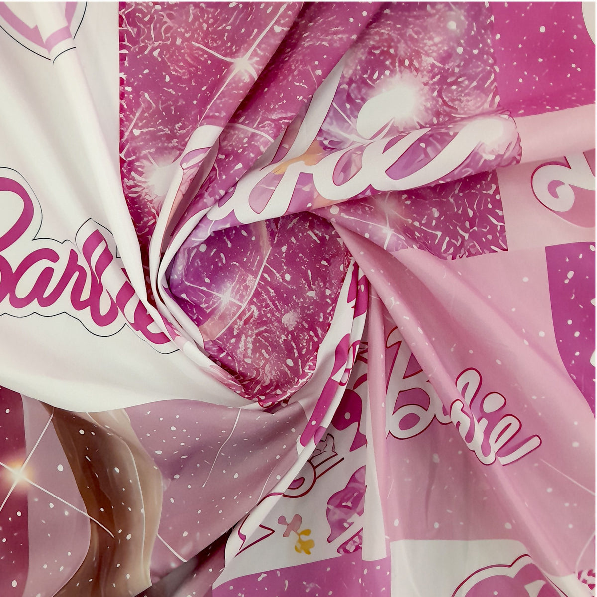 mishi k textiles Printed Fabric Printed Polyester Barbie Girl 240 cm