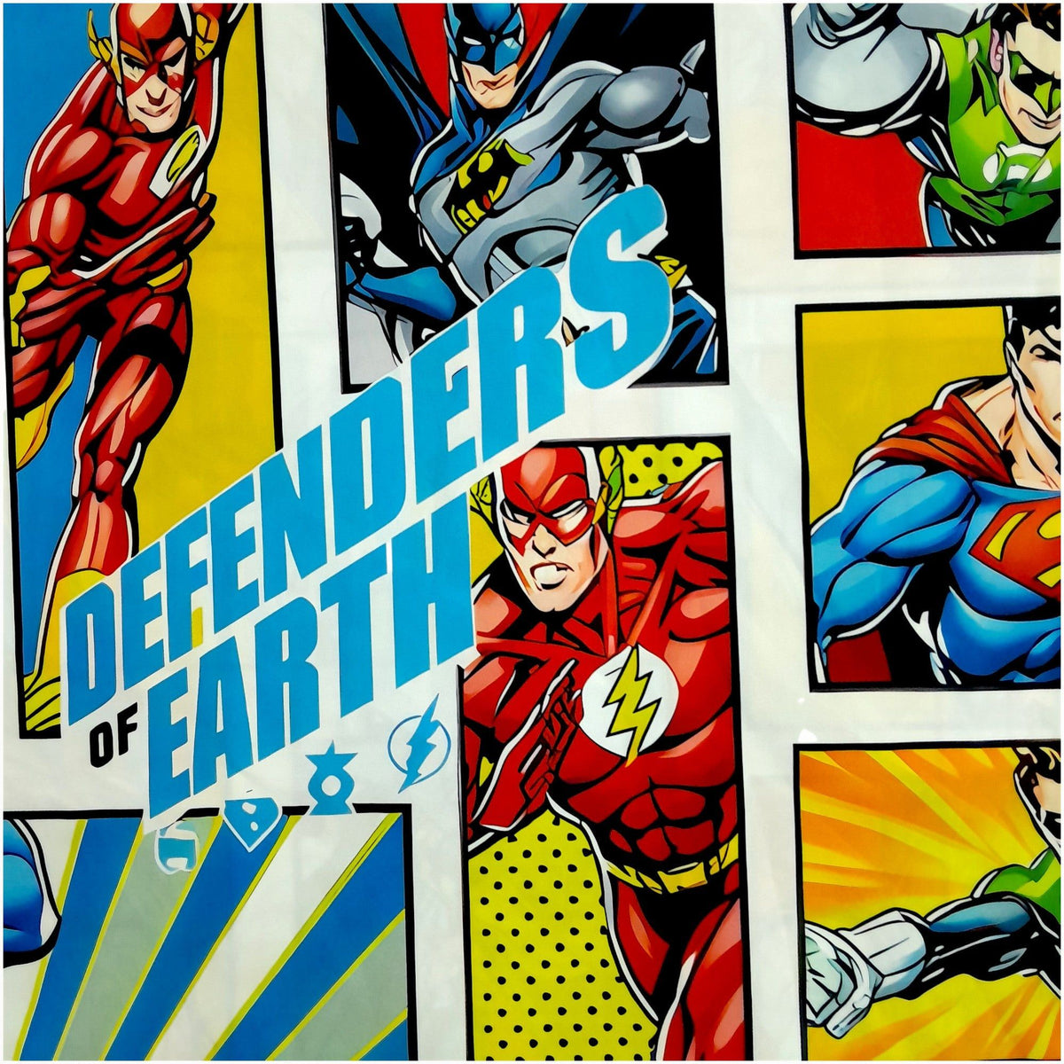 mishi k textiles Printed Fabric Printed Polyester DC Super Heroes 240 cm