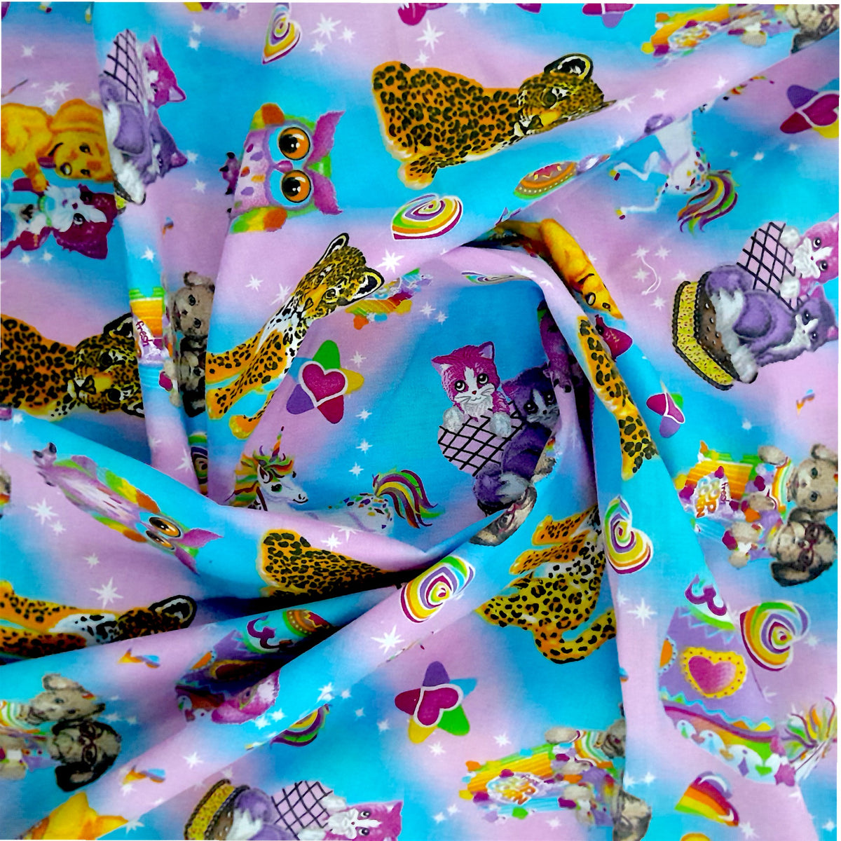 Mishi Textiles Kids Fabrics Printed Poly Cotton Wild Animals Sheeting 240 cm