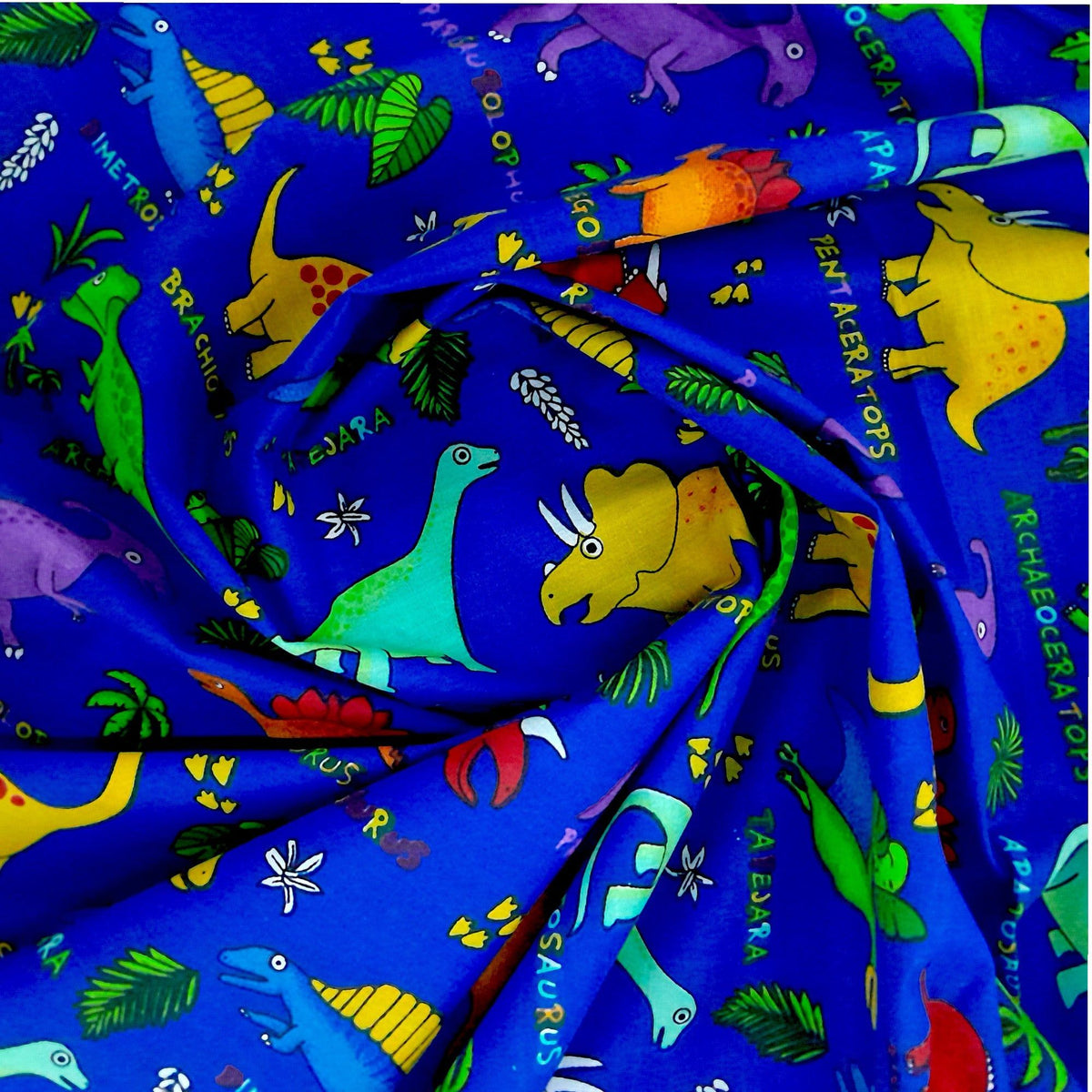 Mishi Textiles Kids Fabrics PTD Poly Cotton Dinosaur 240 cm