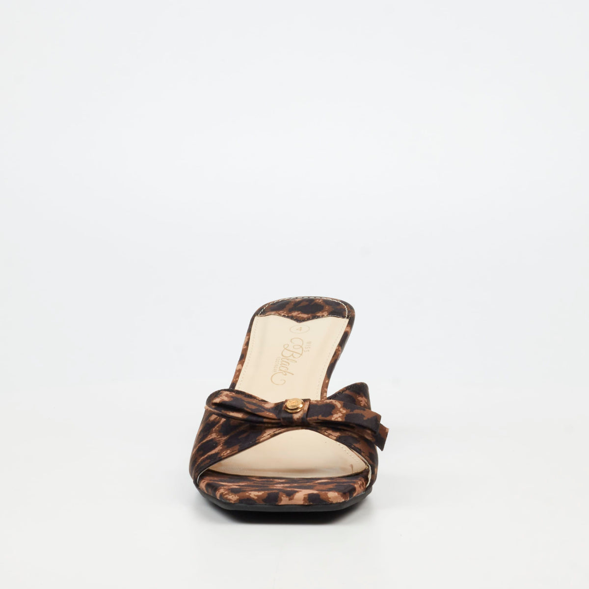 Miss Black Heels Miss Black Ladies Eldora 1 Sandals-Leopard