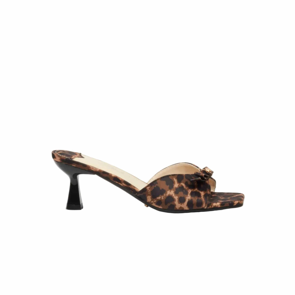Miss Black Heels Miss Black Ladies Eldora 1 Sandals-Leopard