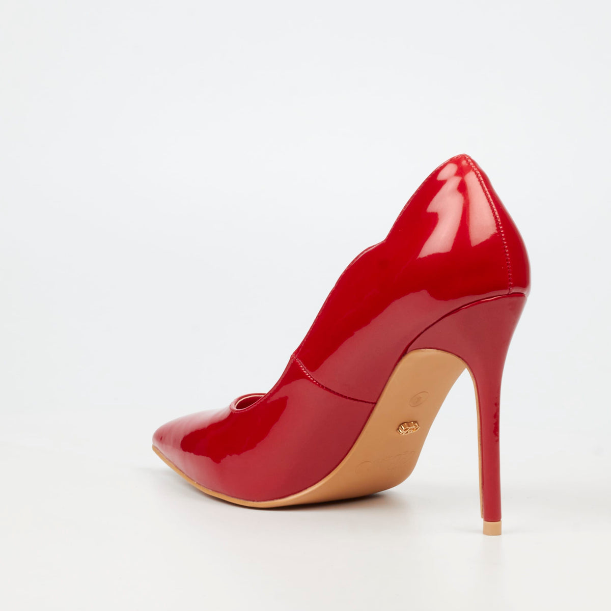 Miss Black Heels Miss Black Ladies Lola 1 Heels-Red