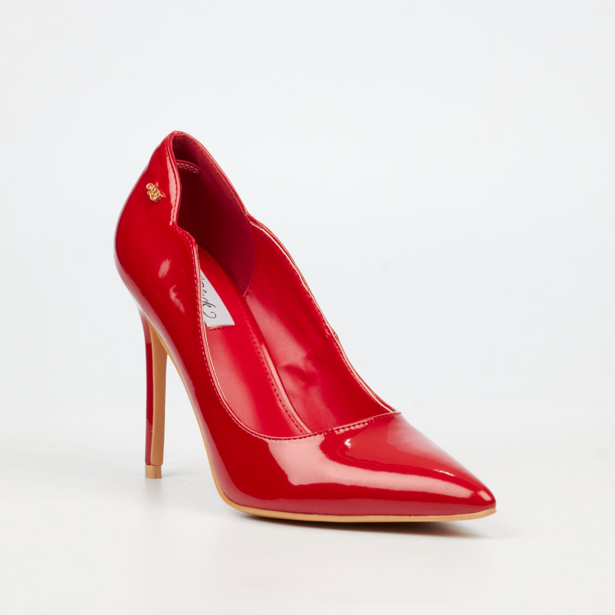 Miss Black Heels Miss Black Ladies Lola 1 Heels-Red