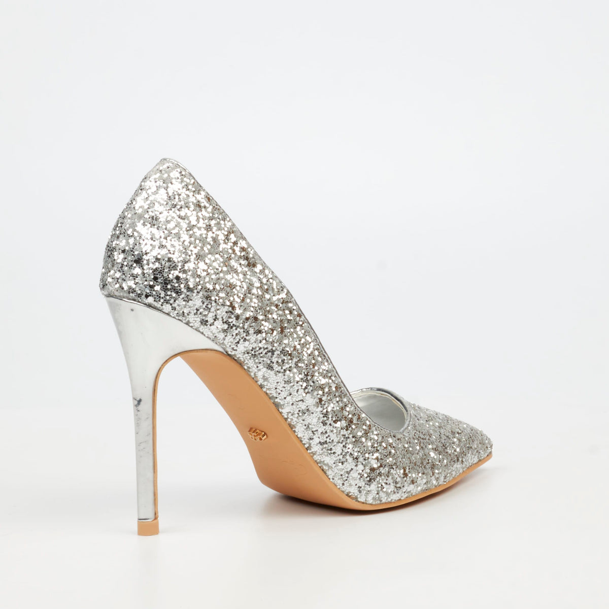 Miss Black Heels Miss Black Ladies Lola 70 Heels -Silver