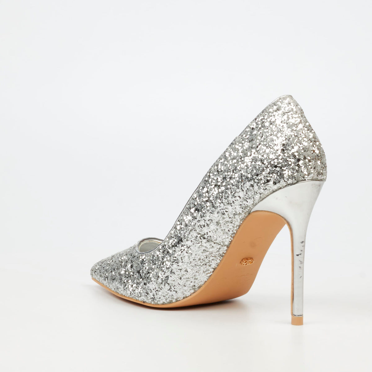 Miss Black Heels Miss Black Ladies Lola 70 Heels -Silver