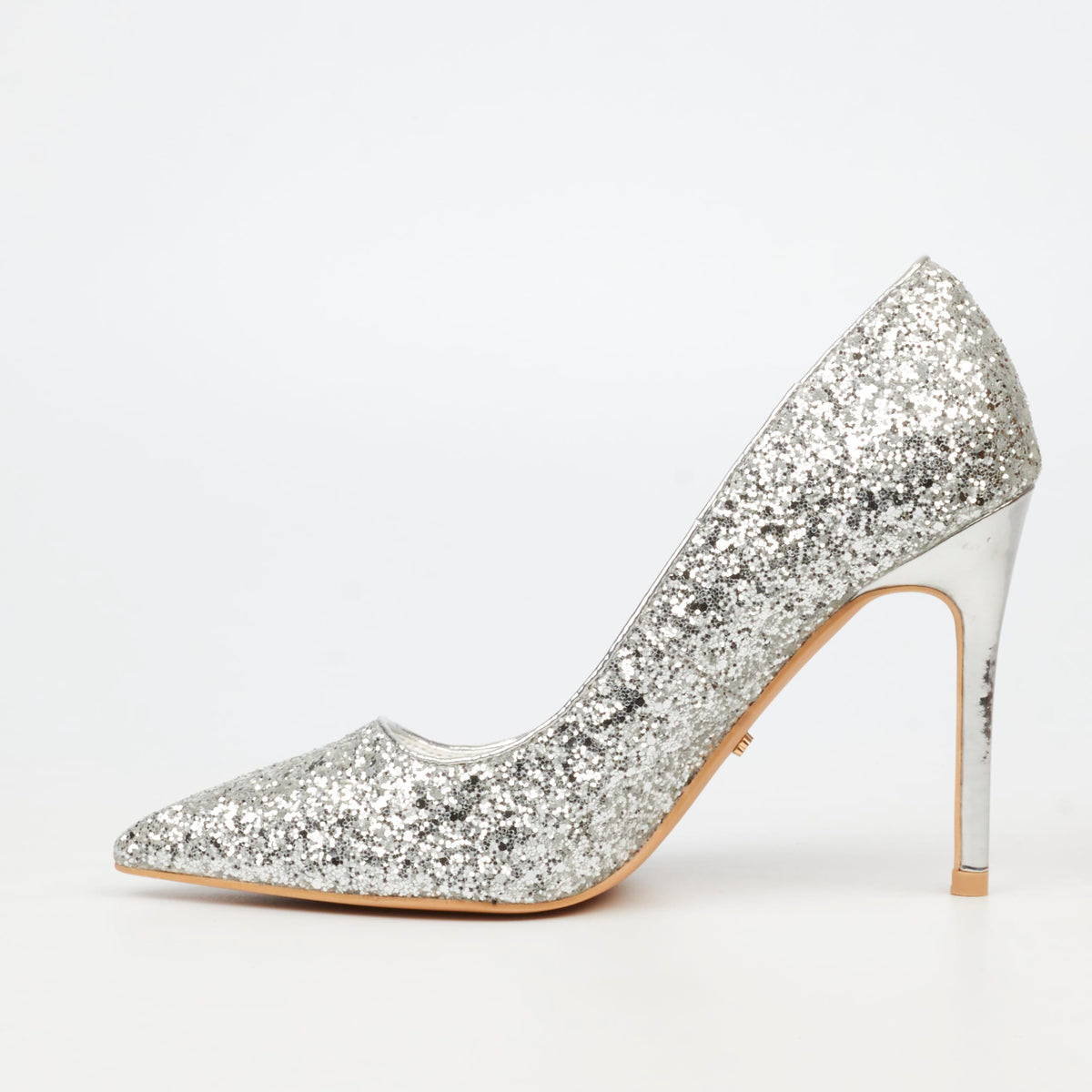Miss Black Heels Miss Black Ladies Lola 70 Heels -Silver