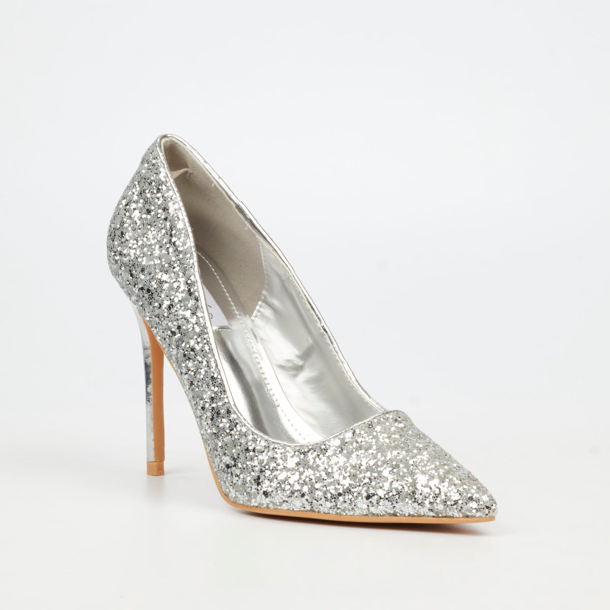 Miss Black Heels Miss Black Ladies Lola 70 Heels -Silver