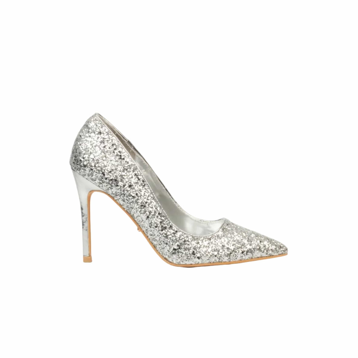 Miss Black Heels Miss Black Ladies Lola 70 Heels -Silver