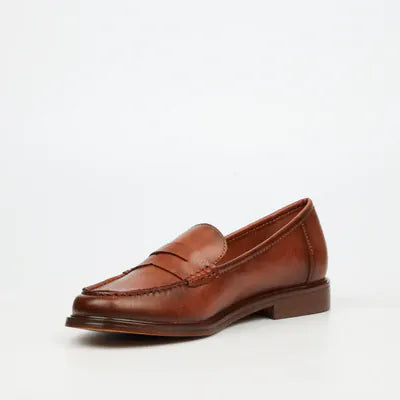 Miss Black Heels Miss Black Ladies Sasko 1 Faux Leather Shoe-Tan