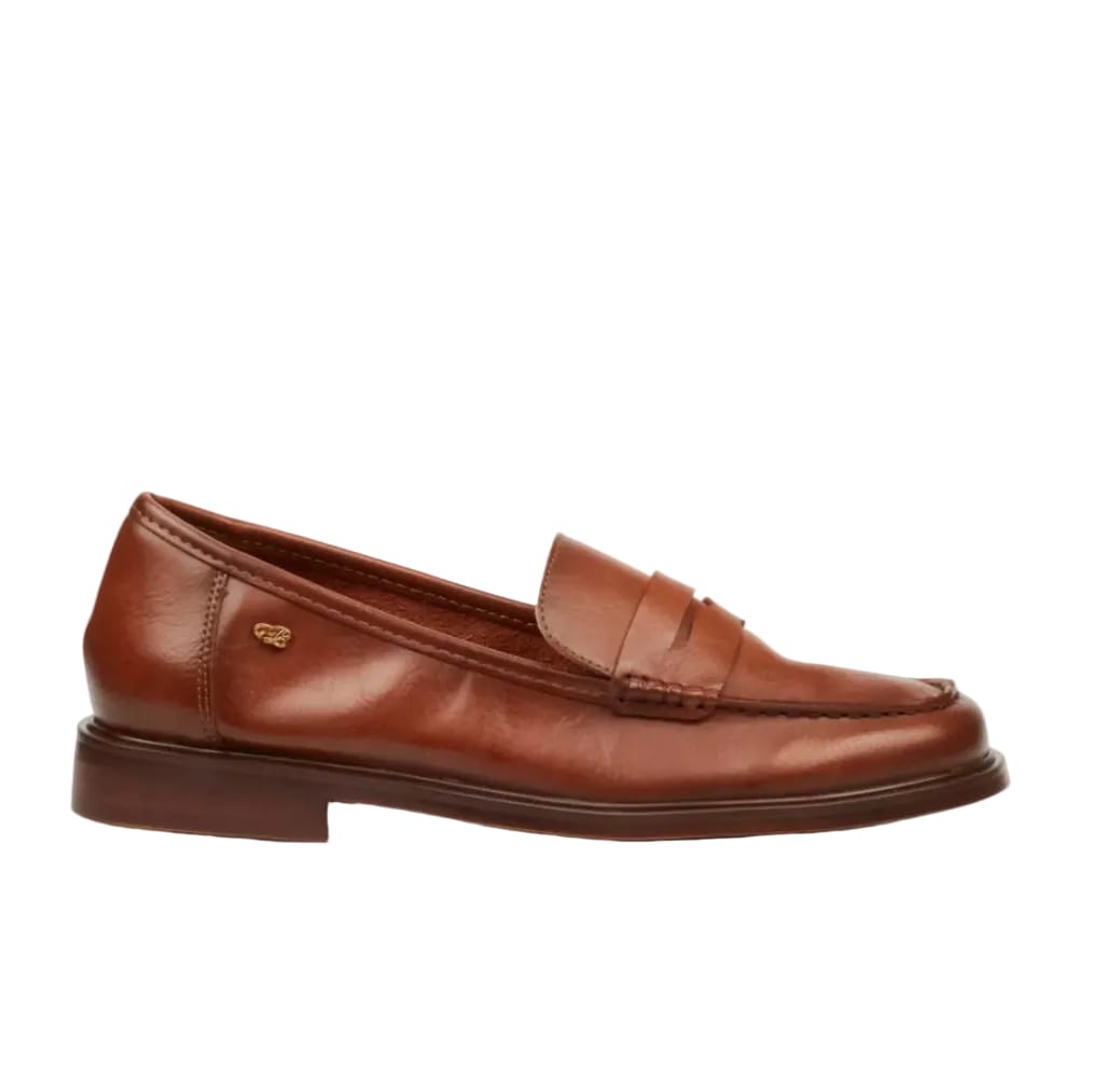 Miss Black Heels Miss Black Ladies Sasko 1 Faux Leather Shoe-Tan