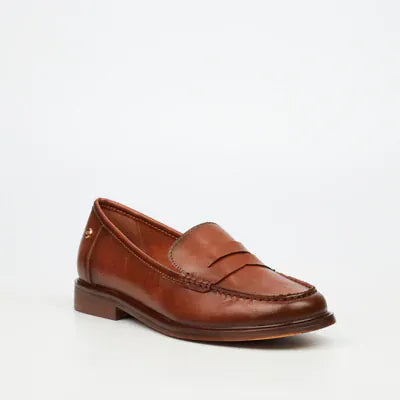 Miss Black Heels Miss Black Ladies Sasko 1 Faux Leather Shoe-Tan