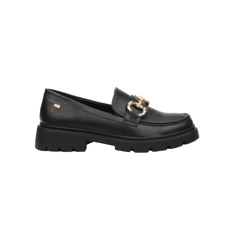 Miss Black Heels Miss Black Ladies Tipsy 1 Shoes Faux Leather-Black