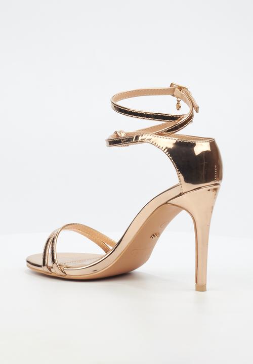 Miss Black Ladies Sandals Miss Black Jazz 21 Stiletto - Rose Gold