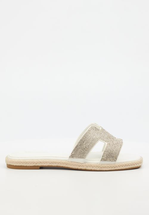 Miss Black Ladies Sandals Miss Black Women's Harper 1 White (7810325839961)