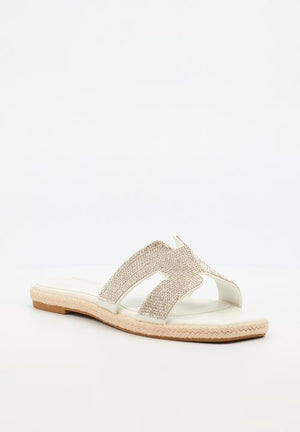 Miss Black Ladies Sandals Miss Black Women's Harper 1 White (7810325839961)