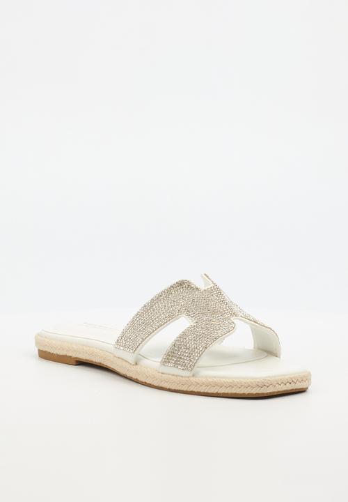 Miss Black Ladies Sandals Miss Black Women's Harper 1 White (7810325839961)