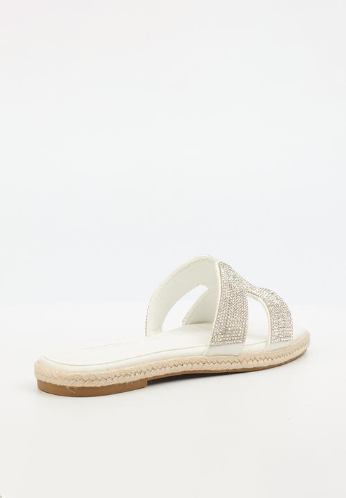Miss Black Ladies Sandals Miss Black Women's Harper 1 White (7810325839961)